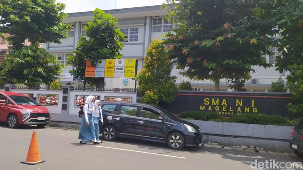 Gedung SMAN 1 Kota Magelang. Foto diambil Senin (20/11/2023).
