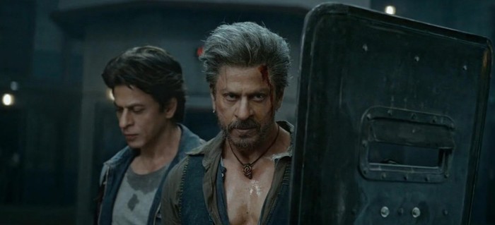 Cuplikan adegan Shah Rukh Khan di Jawan (2023).