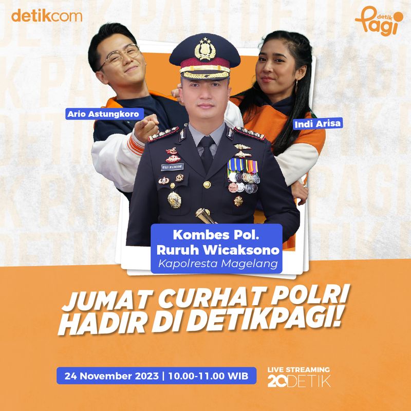 Jumat Curhat detikPagi Kapolresta Magelang Kombes Ruruh Wicaksono