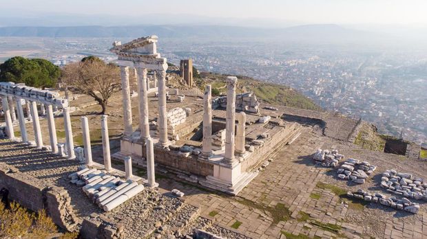 Kota kuno Pergamon, Izmir, Turki