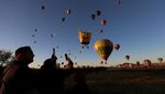 Potret Kemeriahan Festival Balon Udara di Langit Meksiko