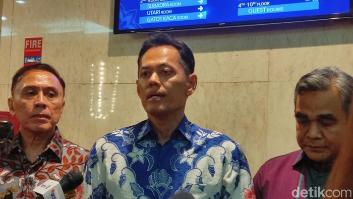 Ketua Badan Pemenangan Pemilu (Bappilu) Partai Gerindra Jabar, Aries Marsudiyanto (Kurniawan Fadilah/detikcom)