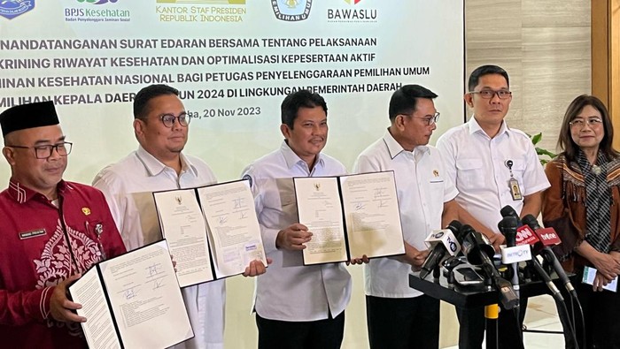 KPU hingga BPJS Kesehatan teken surat edaran bersama