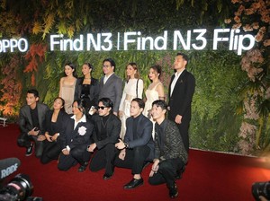 Megah! Selebriti-Publik Figur Banjiri Red Carpet Peluncuran OPPO Find N3