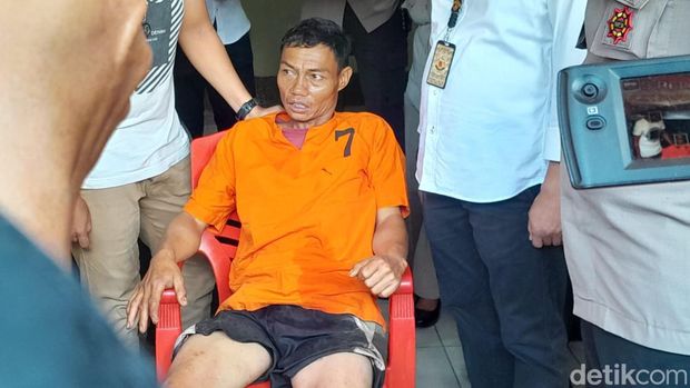 Pelaku pembunuhan sadis wanita lansia di Makassar ditangkap. Darwan/detikSulsel