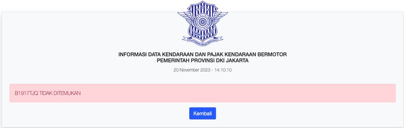 Pelat nomor mobil yang ditumpangi Firli tidak ditemukan