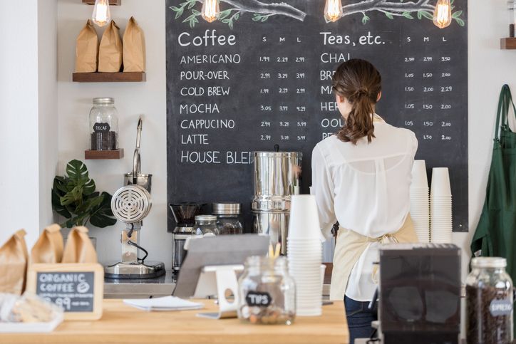 Pelayan kafe Pelayan kafe Ilustrasi.