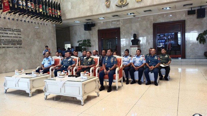 Peresmian posko pengaduan netralitas TNI untuk Pemilu 2024 (Tina/detikcom)