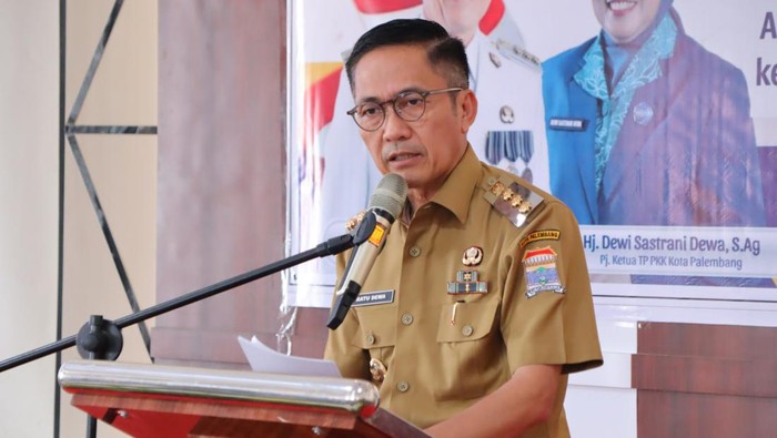 Pj Wali Kota Palembang Ratu Dewa mengklaim angka stunting di wilayahnya tersisas 484 kasus