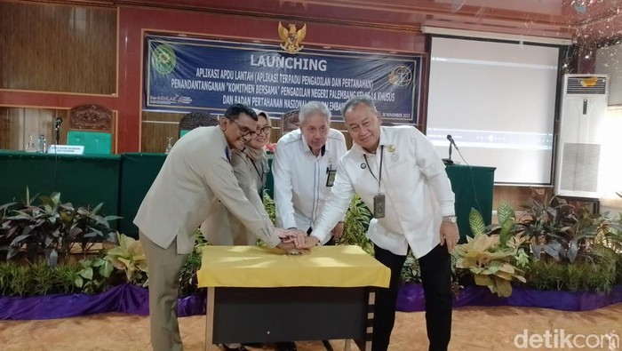PN dan BPN Palembang launching aplikasi Abdu Lantah