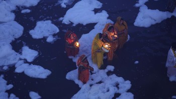 Sungai Yamuna merupakan salah satu sungai yang dihormati karena dianggap merupakan jelmaan dari Dewi Yamuna. Foto: REUTERS/ANUSHREE FADNAVIS