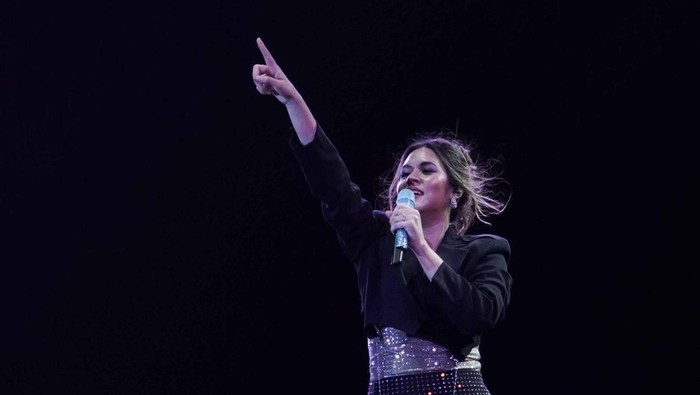Raisa usai mengisi acara Sound of Unity.