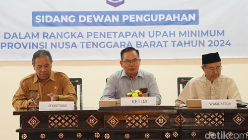 Sidang dewan pengupahan untuk menentukan usulan penetapan UMP NTB 2024.