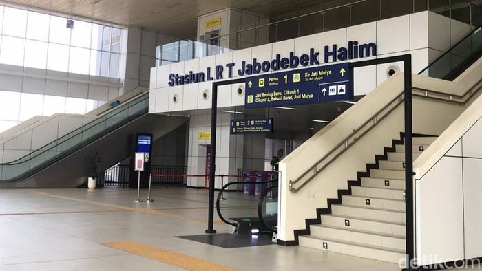 Stasiun LRT Jabodebek. (Fitrya Anugrah Kusumah/detikcom)
