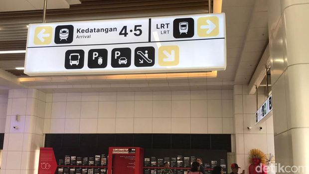 Stasiun LRT Jabodebek. (Fitrya Anugrah Kusumah/detikcom)