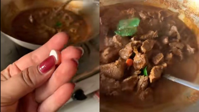 Viral seorang netizen memasak daging menggunakan paracetamol.