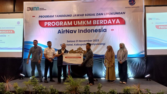 AirNav beri bantuan dan pelatihan UMKM di Banyuwangi