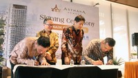 Proses penandatanganan nota kesepakatan dilakukan kedua pihak pada Selasa (21/11/2023) di Marketing Gallery Asthana Kemang, Jalan Ampera Raya 1A, Jakarta Selatan.  