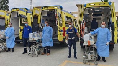 Deretan Ambulans Evakuasi Puluhan Bayi Prematur dari Gaza ke Mesir