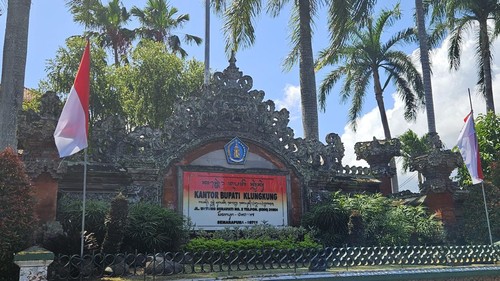 Kantor Bupati Klungkung, Selasa (21/11/2023). (Putu Krista/detikBali).