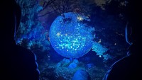Instalasi Astra Lumina mengubah Queens Botanical Garden menjadi taman cahaya melalui keajaiban proyeksi, pencahayaan, dan musik.  