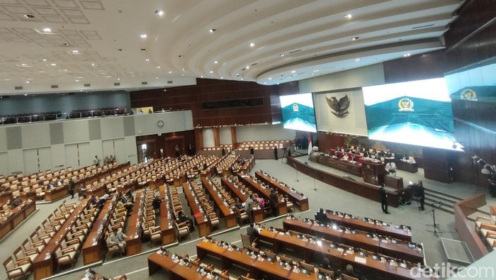 Paripurna DPR RI, Selasa (21/11/2023). (Dwi Rahmawati/detikcom).