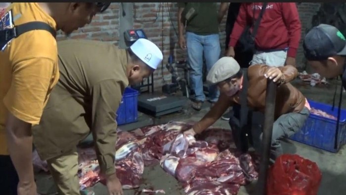 Penggelonggongan Sapi Oleh Jagal Di Magetan
