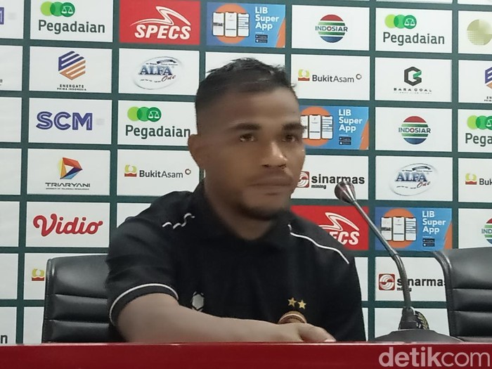 Penyerang SFC Habibi Abdul Jusuf usai pertandingan melawan PSDS
