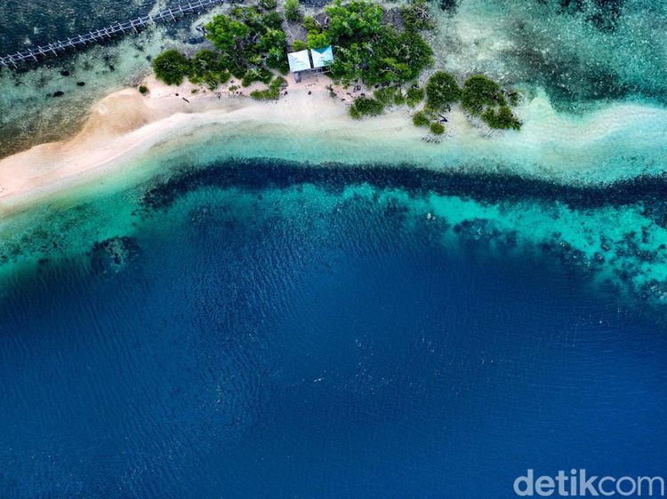 Pesona Pasir Timbul di Pulau Paniki Minahasa Utara