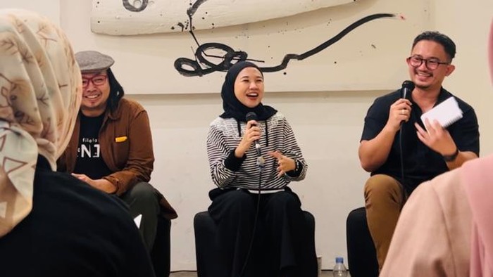 Ratu Agi saat peluncuran buku Psikotomatis