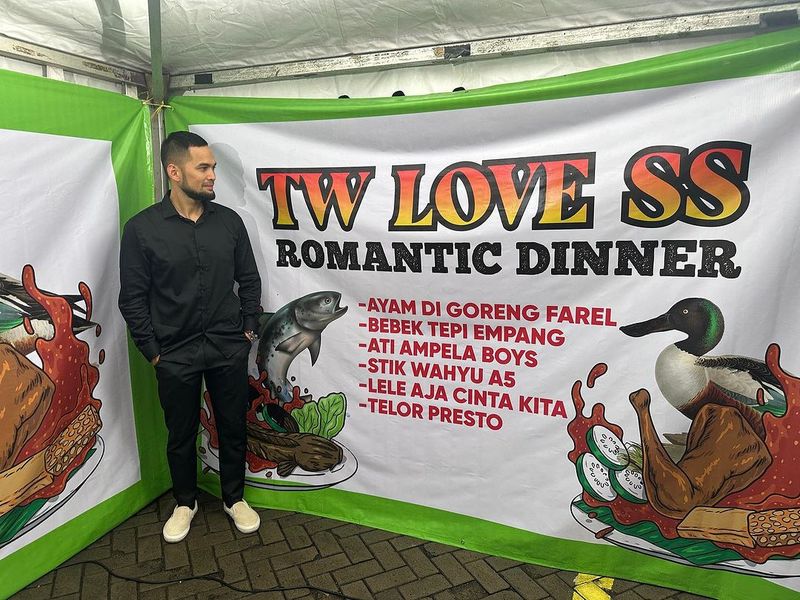 Shireen Sungkar dinner romantis di warung pecel lele