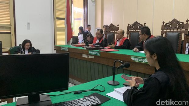 Sidang tuntutan Ganjar Jaelani di PN Medan (Raja Malo Sinaga/detikSumut)