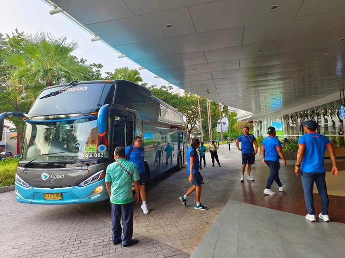 Timnas Ekuador U-17 saat berkunjung ke The Park Mall, Solo Baru, Kabupaten Sukoharjo, Selasa (21/11/2023).