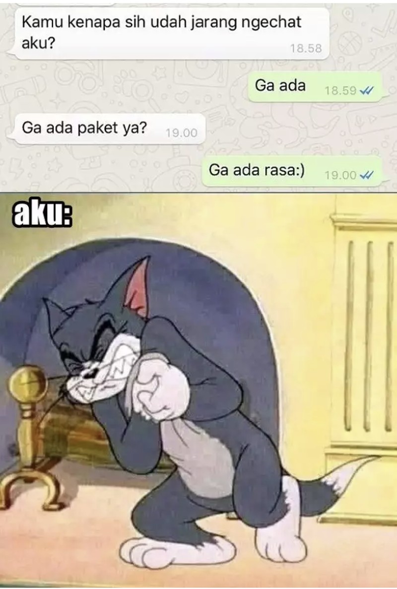 Chat absurd dan kocak ini mungkin akan menghibur harimu yang kelabu, setidaknya bikin senyum sedikit. Benar deh, ini aneh banget.
