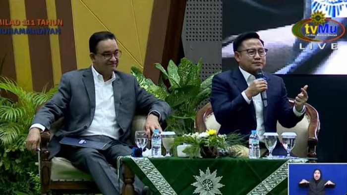 Anies dan Cak Imin di dialog terbuka Muhammadiyah