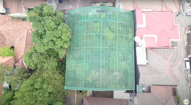 Melalui kanal YouTube pribadi miliknya Irfan Hakim kerap membagikan video aviary miliknya. Asri bak hutan asli, aviary tersebut memiliki luas 600 meter persegi. Foto: YouTube/deHakims Aviary