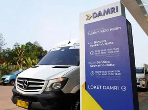 Damri Bandara Soetta Kini Hadir di Stasiun Kereta Cepat Halim