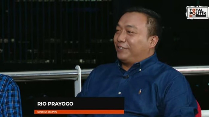 Direktur Eksekutif Lembaga Survei PRC Rio Prayogo (dok.Youtube Adu Perspektif detikcom)