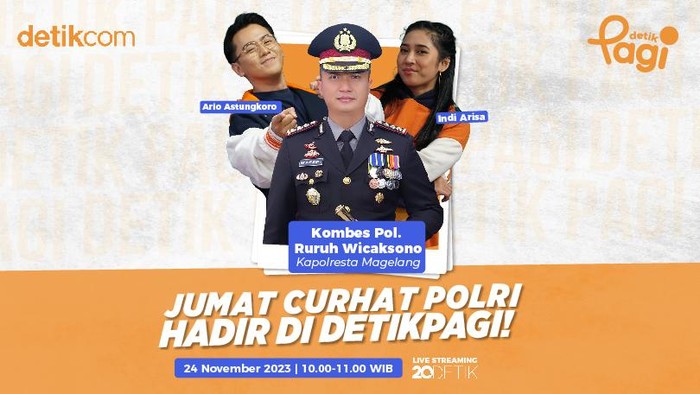 Jumat Curhat detikPagi Kapolresta Magelang Kombes Ruruh Wicaksono