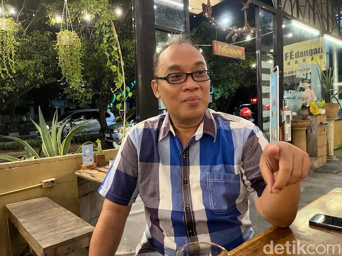 Ketua SPSI Solo, Wahyu Rahadi, Rabu (22/11/2023) malam.