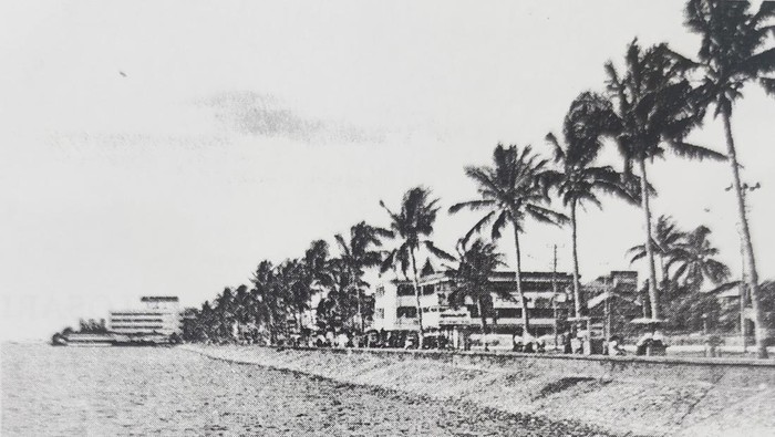Pantai Losari saat ditanggul pertama kali