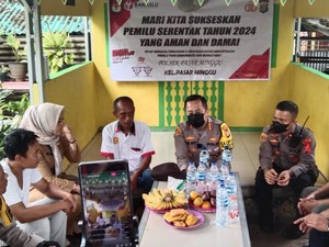 Polres Jaksel Gencarkan Siskamling-Patroli ke Gang Jaga Keamanan Jelang Pemilu