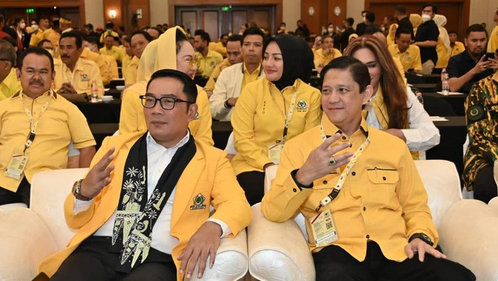 Ridwan Kamil di acara Partai Golkar.