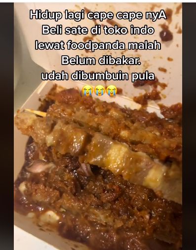 Wanita asal Indonesia pesan sate kambing di Taiwan tapi masih mentah