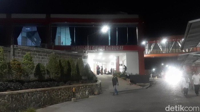 Suasana di IGD RSUD SMC Kabupaten Tasikmalaya Rabu malam (22/11/23).