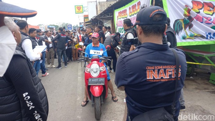 Tampang Yosep Hidayah saat jalani rekonstruksi pembunuhan Tuti dan Amel, Rabu (22/11/2023).