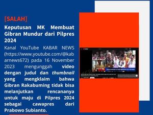 Beredar Berita Gibran Mundur Sebagai Cawapres, Kominfo: Hoaks!