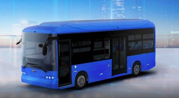 Bus listrik BYD J7 di Jepang.