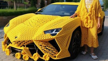 Nenek dan mobil balap kesukaannya. Foto: Bored Panda