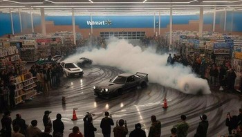 Balapan di dalam supermarket. Foto: Bored Panda